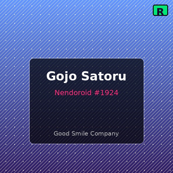 Gojo Satoru Nendoroid with alternate face plates and accessories
